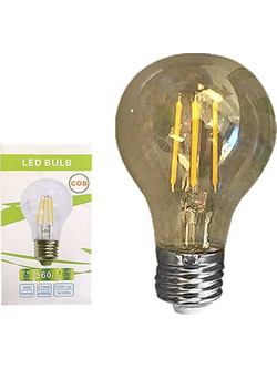 ΛΑΜΠΑ ΝΗΜΑΤΟΣ LED ΓΛΟΜΠΟΣ A60 E27 4W 230V ΘΕΡΜΟΣ ΦΩΤΙΣΜΟΣ 180o