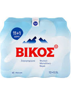 Βίκος Φυσικό Μεταλλικό Νερό 12x0,5lt