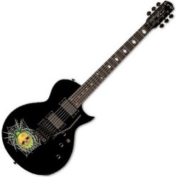 ESP LTD Kirk Hammet KH-330 Ηλεκτρική Κιθάρα Single Cut με HH Μαγνήτες και Ταστιέρα Ebony Black