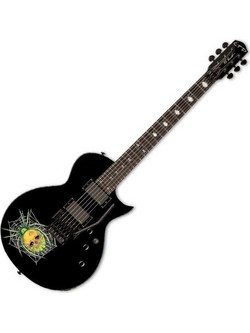 ESP LTD Kirk Hammet KH-330 Ηλεκτρική Κιθάρα Single Cut με HH Μαγνήτες και Ταστιέρα Ebony Black