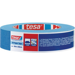 TESA Χαρτοταινία Μπλε U.V. 30mm x 50m 1τμχ UV Paper Tape