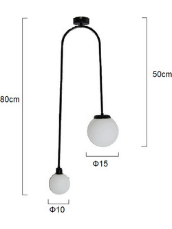 Gallis Bell/Rope II 0991176403 Κρεμαστό Φωτιστικό Οροφής Δίφωτο