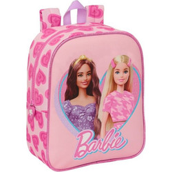 Safta Barbie Love Σχολική Τσάντα Πλάτης Νηπιαγωγείου Ροζ 612410232
