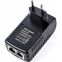 POE-2410 Τροφοδοτικό 24V 1A, PoE Injector 10/100
