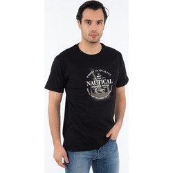 ORIGIN T-Shirt Λαιμόκοψη Με Στάμπα 222704Α ΜΑΥΡΟ ΜΑΥΡΟ