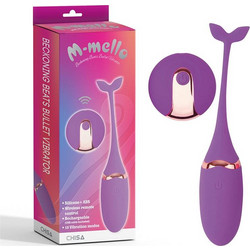 Chisa Novelties Vibrating Bullet Beckoning Beats Δονητής Egg για Ζευγάρια με Τηλεχειριστήριο Μωβ
