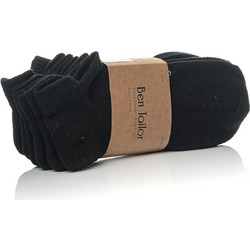BEN TAILOR ΚΑΛΤΣΕΣ UNISEX ΒΑΜΒΑΚΕΡΕΣ 3ΤΜΧ - ΜΑΥΡΟ