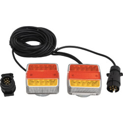 Φώτα Τρέιλερ 2 τεμ. Κόκκινα 10,5x7,5x10 εκ. LED Λαμπτήρας 12V