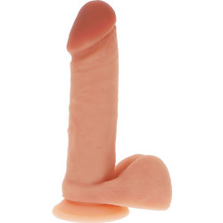 ToyJoy Get Real Silicone Natural Ρεαλιστικό Dildo με Βεντούζα & Όρχεις 18cm Flesh