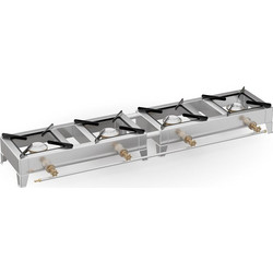 Thermogatz G40 INOX Ίσιες Επιτραπέζιες Εστίες Υγραερίου Υψηλής Πίεσης Βαρέως Τύπου 01.103.065