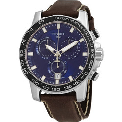 Tissot Supersport Chrono Ανδρικό Ρολόι Χρονογράφος με Καφέ Δερμάτινο Λουράκι T125.617.16.041.00