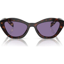 Prada PRA02S 17N50B Ανδρικά Γυαλιά Ηλίου Cat Eye Κοκάλινα Ταρταρούγα με Μωβ Φακό