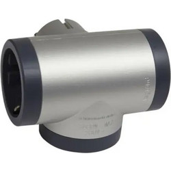 Πολύπριζο Ταφ Legrand 3 Θέσεων Silver/Dark Grey 694523