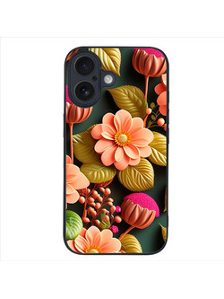 Sonique Θήκη 3D Flower Series για Apple Iphone 16 Σομόν