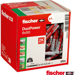 Fischer 538250 Βύσμα ναυλον Duopower 6x50 100τεμ