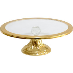 Cake Serving Plate PLT0484 Gold