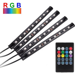 LED Ράβδοι RGB με USB &amp Χειριστήριο - 4 τμχ