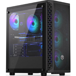 Endorfy Signum 300 ARGB Black Midi Tower Κουτί Υπολογιστή με Πλαϊνό Παράθυρο