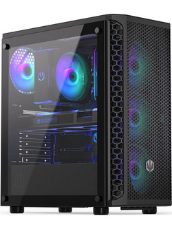 Endorfy Signum 300 ARGB Black Midi Tower Κουτί Υπολογιστή με Πλαϊνό Παράθυρο