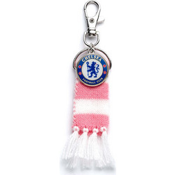 Carat Shop Chelsea FC - Pink Stripe Scarf and Logo Backpack Hanger (CFCBH003)
