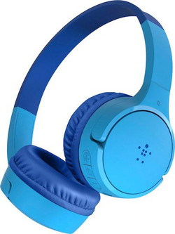 Belkin Soundform Mini Ενσύρματα & Ασύρματα Bluetooth Παιδικά Ακουστικά On Ear Μπλε