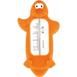 KikkaBoo Θερμόμετρο Μπάνιου Penguin Soft Orange