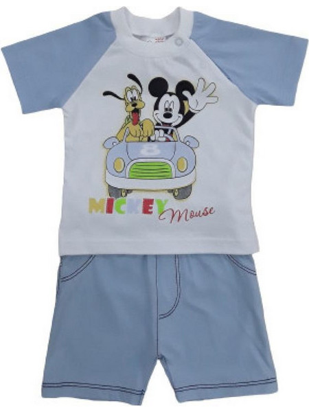 Πιτζαμάκι Σετ Καλοκαιρινό Mickey Beboulino Blue 80108580001