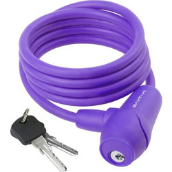 M-WAVE ΚΛΕΙΔΑΡΙΑ ΠΟΔΗΛΑΤΟΥ ΣΠΙΡΑΛ S 8.15 SILICONE 8x1500mm Μωβ