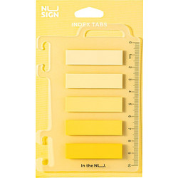 NUSIGN ΣΕΛΙΔΟΔΕΙΚΤΗΣ ΑΥΤΟΚΟΛΛΗΤΟ FILM BOPP BLISTER 5x20Φ 44x12mm ΚΙΤΡΙΝΟ