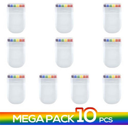 Pack 10 units LGBT-colored crayons