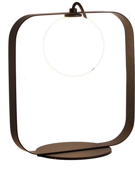 Sunlight ASTL1 Πορτατίφ G9 Λευκό Καφέ Φ27xΥ28.5cm