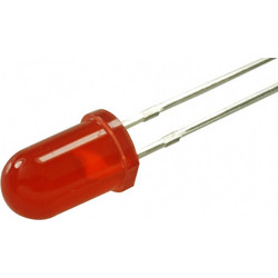LED Diffused 5mm κόκκινο T-1 3/4