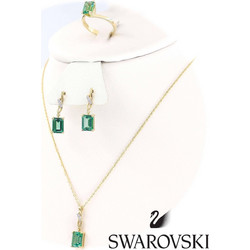 Χρυσό σετ Swarovski