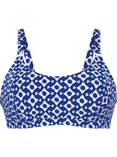 BIKINI TOP ΜΑΣΤ. STYLE NOLA BLUE/WHITE SS25