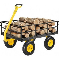 Καρότσι Κήπου VEVOR από Ατσάλι, Χωρητικότητα 1200lb (544,31 kg) Βαρέως Τύπου Καρότσι Αυλής με Ρόδες 13in (33,0 cm)
