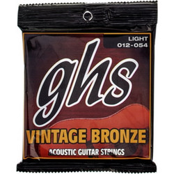 GHS VN-L Σετ 6 Χορδές Ακουστικής Κιθάρας Bronze 12-54" Light Tension