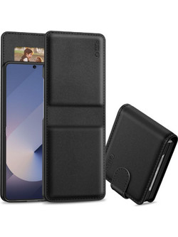 Tech-Protect Wallet Black Θήκη (Samsung Galaxy Z Flip 7)