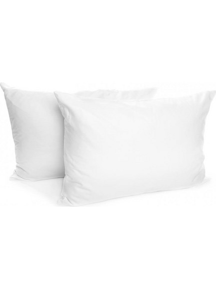 Heinner HR-2PLW50/70WHT Σετ Μαξιλαροθήκες White 50x70εκ