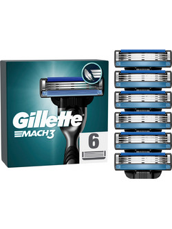 Gillette Mach 3 Ανταλλακτικές Κεφαλές 6τμχ