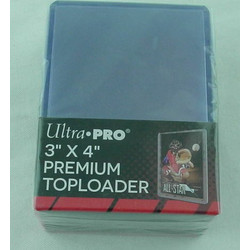 Ultra-Pro 3x4mm Premium Toploader Card Sleeves/Cases (25pcs) UPI81145