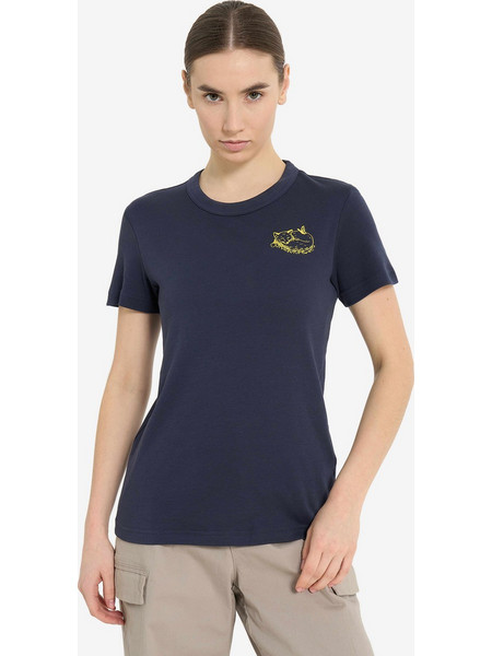 OUTVENTURE Κοντομάνικη Μπλούζα Travel Womens SS Cotton T-shirt BLUE γυναίκες