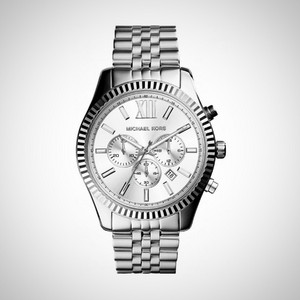 Michael Kors Ανδρικό Ρολόι Χρονογράφος με Ασημί Μεταλλικό Μπρασελέ MK8405 Michael Kors Ανδρικό Ρολόι Χρονογράφος με Ασημί Μεταλλικό Μπρασελέ MK8405