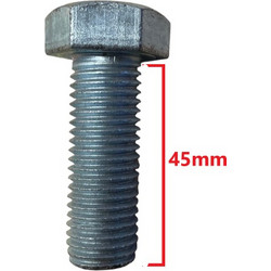 Βίδα 933 DIN γαλαβανιζέ εξάγωνη 16*45mm