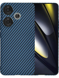 Techsuit - Carbonite FiberShell - Xiaomi Poco F6 - Cyan