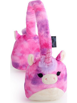 Squishmallows Lola The Unicorn Ασύρματα Bluetooth Παιδικά Ακουστικά Over Ear Ροζ