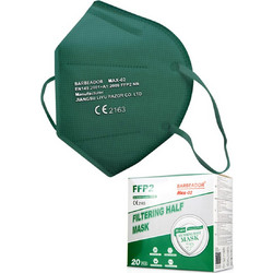 Barbeador MAX-02 FFP2 Filtering Half Mask Κυπαρισσί 20τμχ