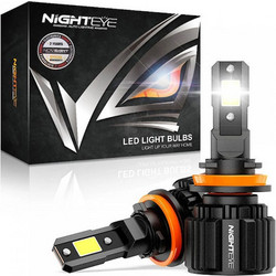 Λάμπες Αυτοκινήτου LED 6500K Ψυχρό Λευκό Night Eye A315-S4-H11 72W 2τμχ 54352911
