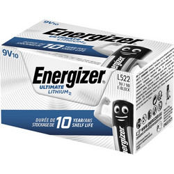 Energizer Ultimate Lithium 9V 10τμχ
