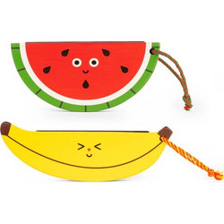 Φυσαρμόνικα Ξύλινη Wooden Fruit Harmonica Kikkerland 3+