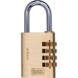 Λουκέτο 40mm Συνδυασμού Ορειχάλκινο BLACK+DECKER
